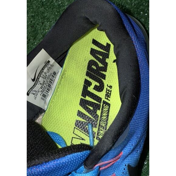 Nike Free RN Blue Mesh Running Shoes Athletic Sneaker Women Size 6.5 831509-404 - Picture 8 of 9